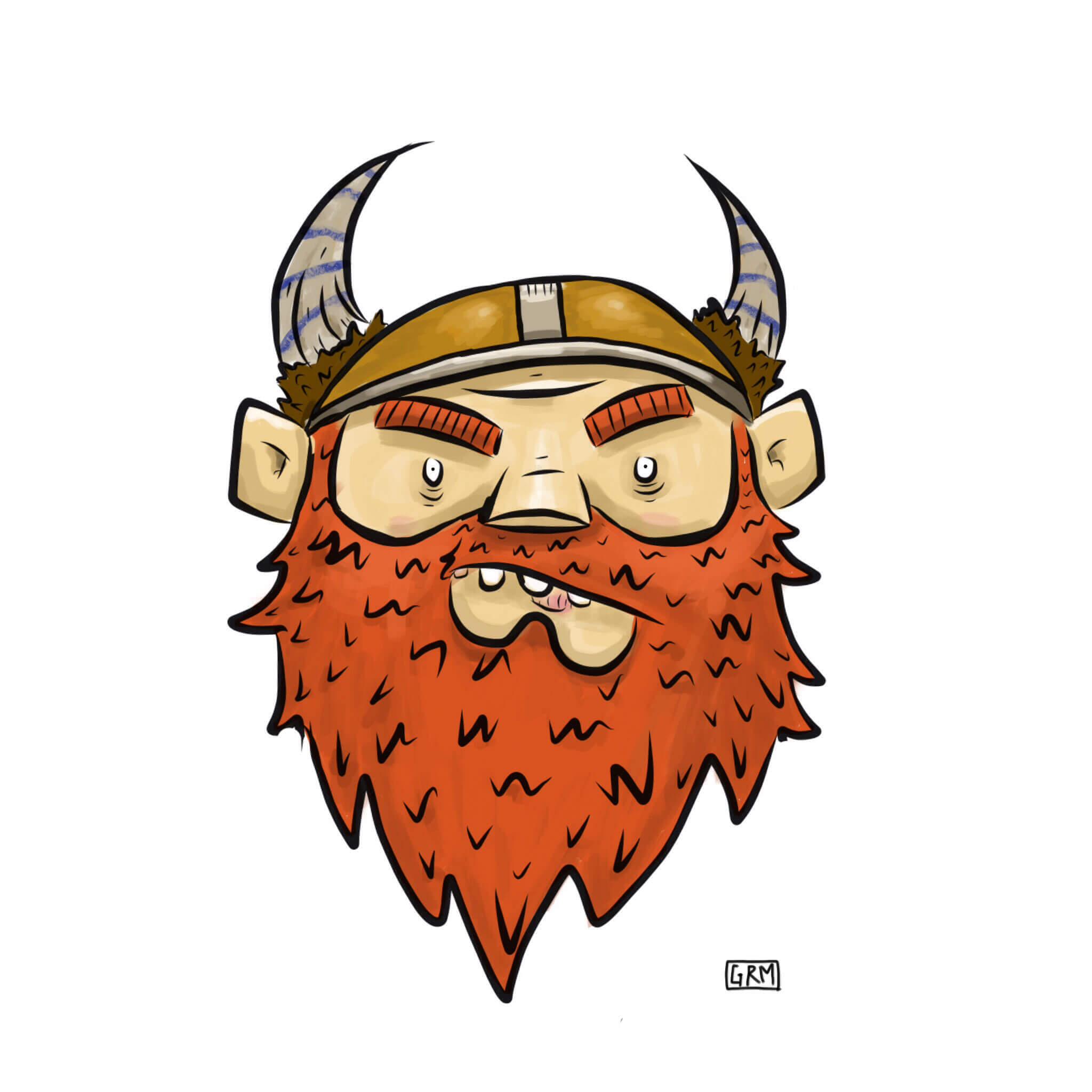 An illustration of a viking.