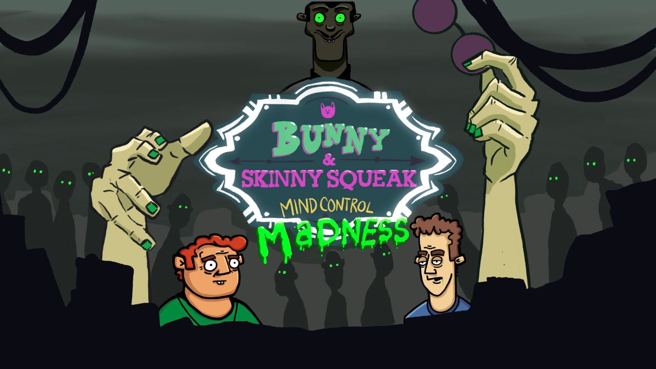 A screenshot of a game of the game Bunny and Skinny-Squeak Mind Control Madness.